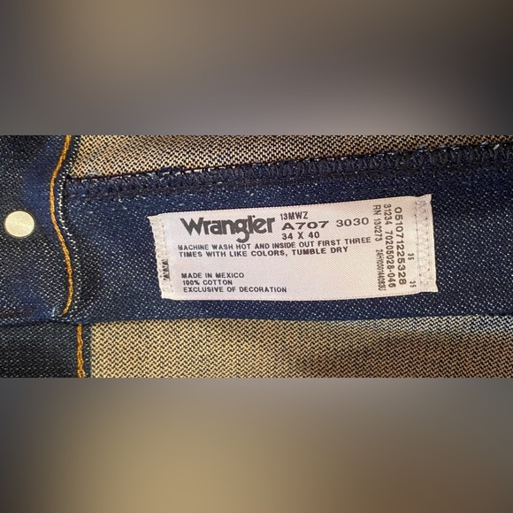 NWT Wrangler Pro Rodeo Jeans Mens 34 x 40 Competition Cowboy Cut - Picture 3 of 6